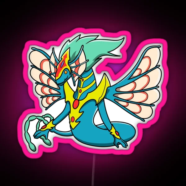 Ancient Fairy Dragon Luna RGB Neon Sign