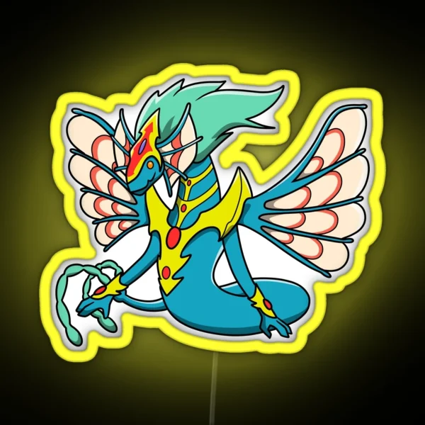 Ancient Fairy Dragon Luna RGB Neon Sign