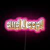 RGB LED neon art canvas with funny internet meme design