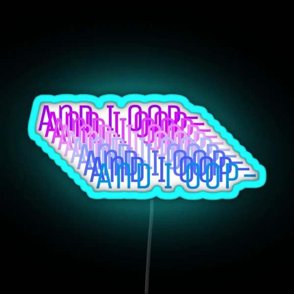 And I Oop Meme Led RGB Neon Sign