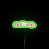 Colorful, customizable RGB neon signs for modern home decoration purposes.