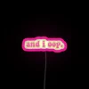 Customizable RGB neon sign with dynamic color changing technology display.