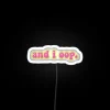 Add vibrant color to your space with this LED sign.