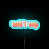 Vibrant RGB Neon Wall Sign with Customizable Colorful Artwork Designs