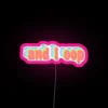 Vibrant RGB Lighting Accent Wall Sign with Customizable Lettering Options