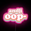 RGB color changing LED neon sign with plug and play