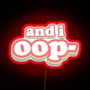Add Vibrant Neon Accents with This I OOP RGB Sign