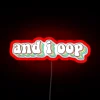 Add vibrant color with this colorful I oop RGB neon.