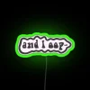 Vibrant RGB Neon Sign with Color-Changing Artistic Home Decor Accent Lighting