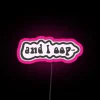 RGB LED neon signs with customizable colors and designs