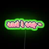 Electric Home Decor RGB Neon Sign with Color Changing Options