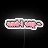 Eye-catching RGB neon sign in opal glass for interior decoration