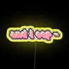 RGB Neon Sign for Artistic Home Decorations Color Changing Display.
