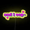 Customizable color changing RGB neon sign with flexible LED canvas display.