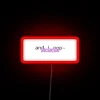 Neon LED sign with customizable colors and programmable display options.