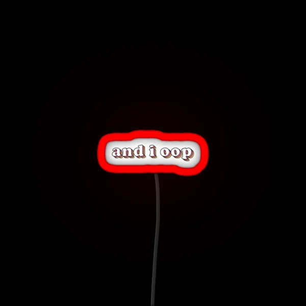 And I Opp Led RGB Neon Sign