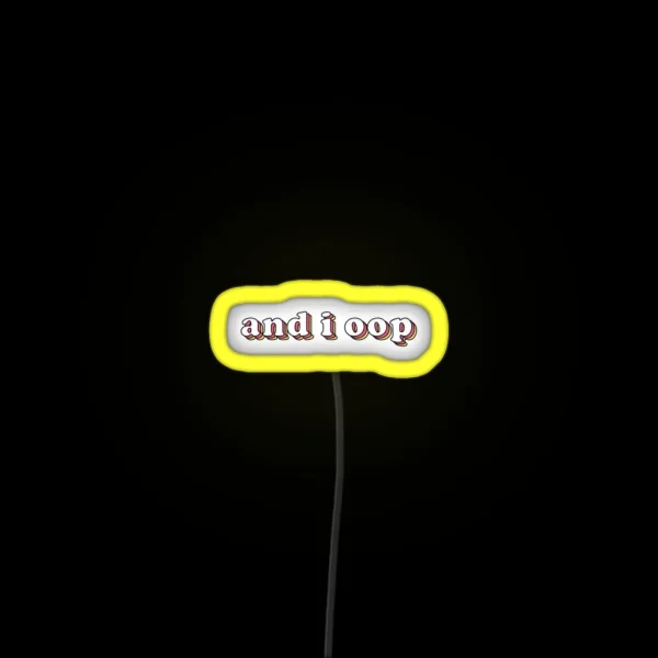 And I Opp Led RGB Neon Sign