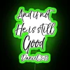 Faithful Christian Inspirational Quote and Bible Verse Neon Sign Decoration