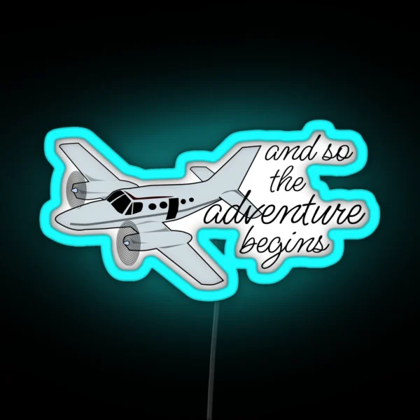 And So The Adventure Begins RGB Neon Sign