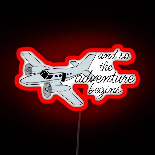 And So The Adventure Begins RGB Neon Sign