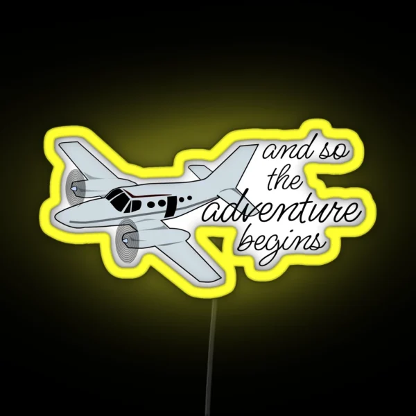 And So The Adventure Begins RGB Neon Sign