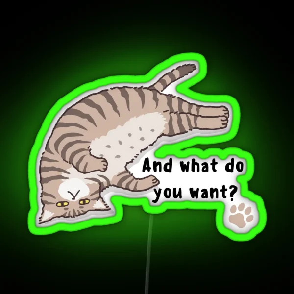 And What Do You Want Customizable Fashion Delight RGB Neon Sign