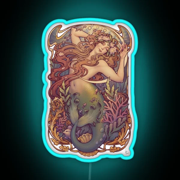 Andersen S Little Mermaid RGB Neon Sign