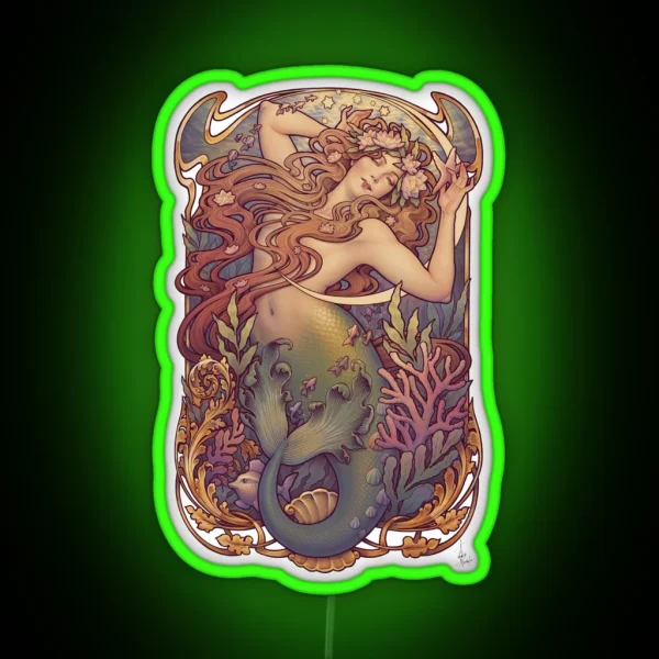 Andersen S Little Mermaid RGB Neon Sign