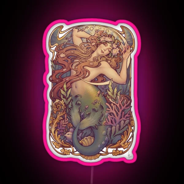 Andersen S Little Mermaid RGB Neon Sign