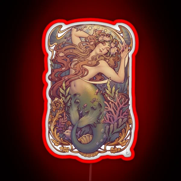 Andersen S Little Mermaid RGB Neon Sign