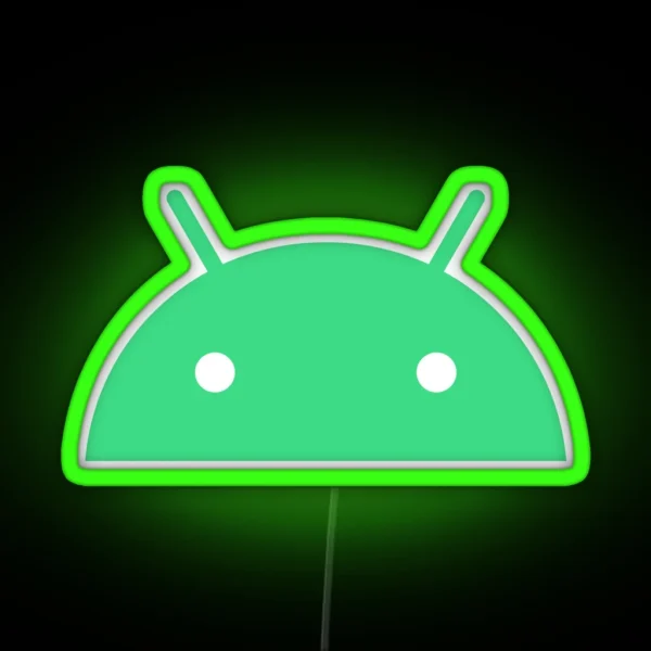 Android 10 Logo RGB Neon Sign