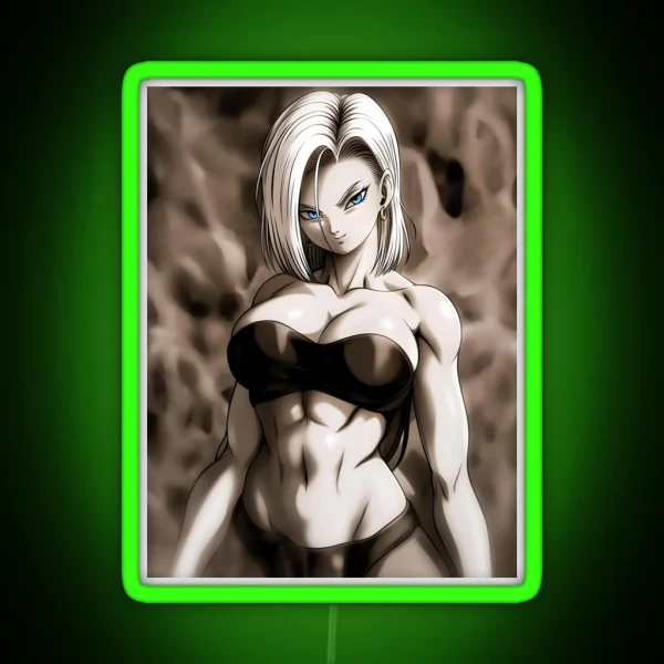 Android 18 46 RGB Neon Sign