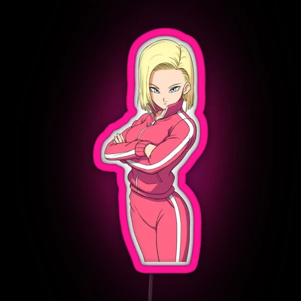 Android 18 RGB Neon Sign