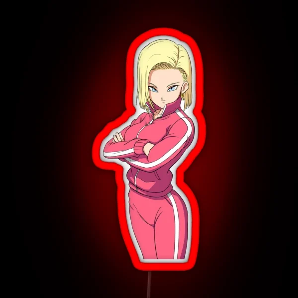 Android 18 RGB Neon Sign