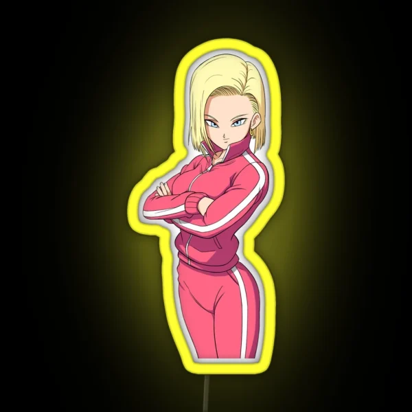 Android 18 RGB Neon Sign