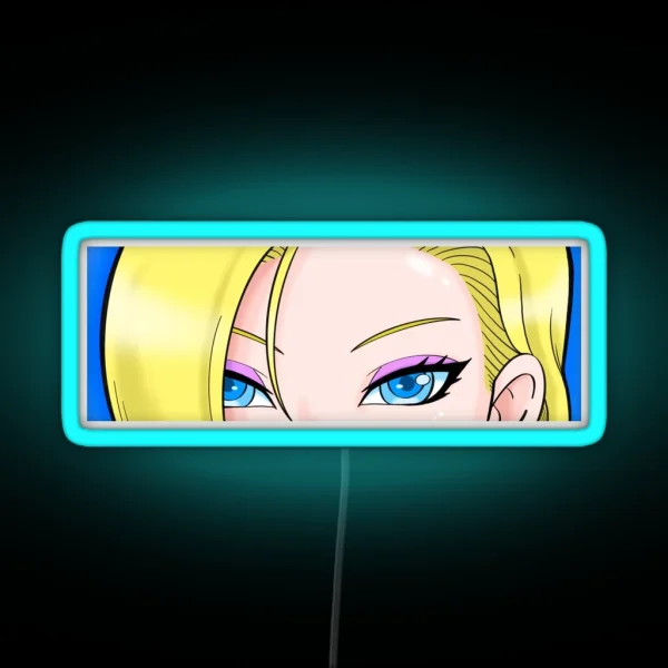 Android 18 RGB Neon Sign