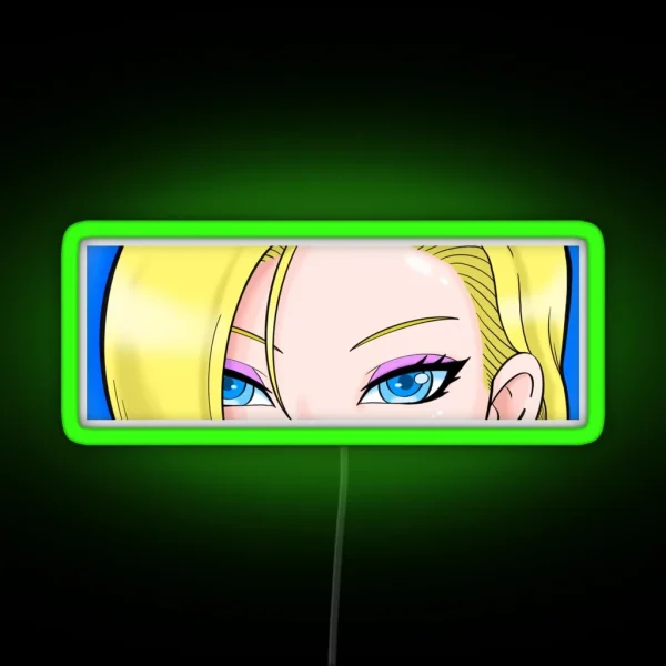 Android 18 RGB Neon Sign