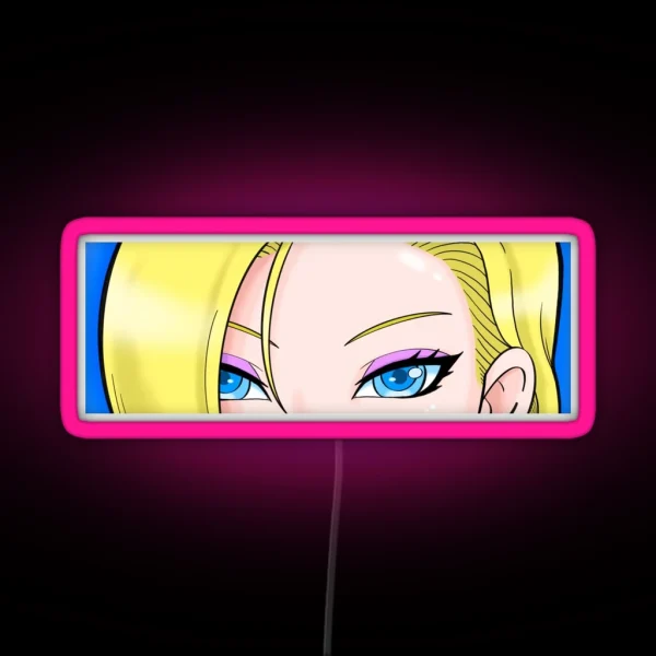 Android 18 RGB Neon Sign