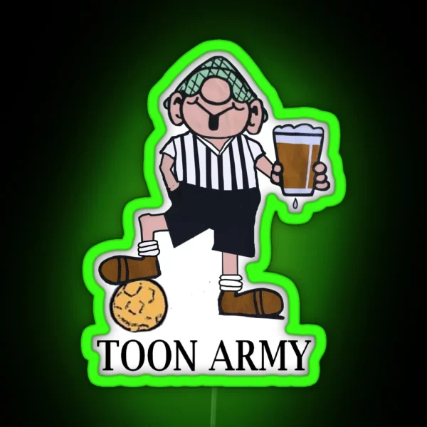 ANDY CAPP TOON ARMY RGB Neon Sign