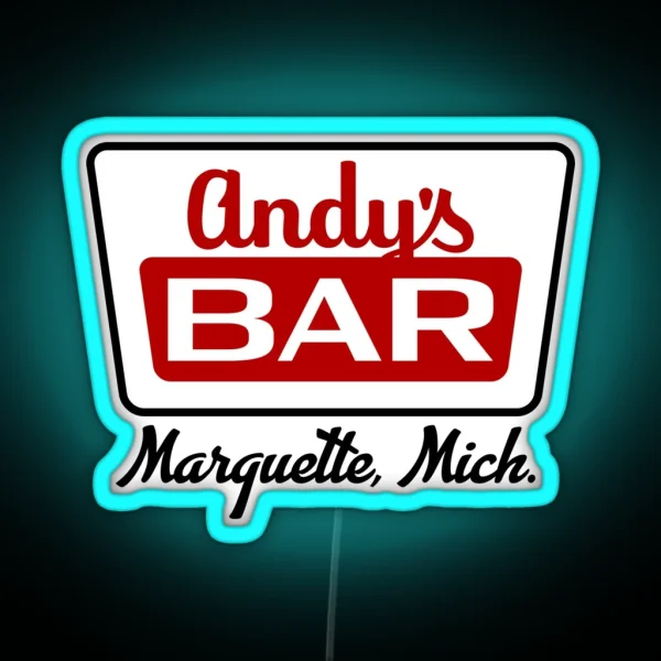 Andy S Bar Color Marquette MI RGB Neon Sign