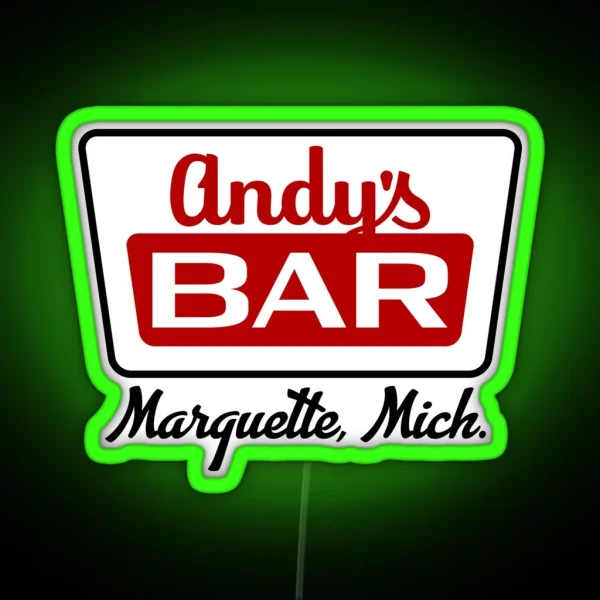 Andy S Bar Color Marquette MI RGB Neon Sign