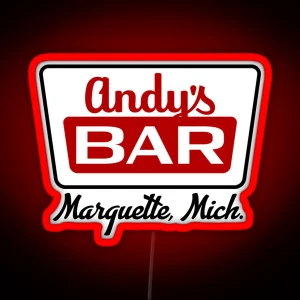 Andy S Bar Color Marquette MI RGB Neon Sign