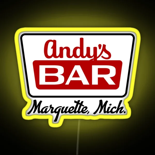 Andy S Bar Color Marquette MI RGB Neon Sign