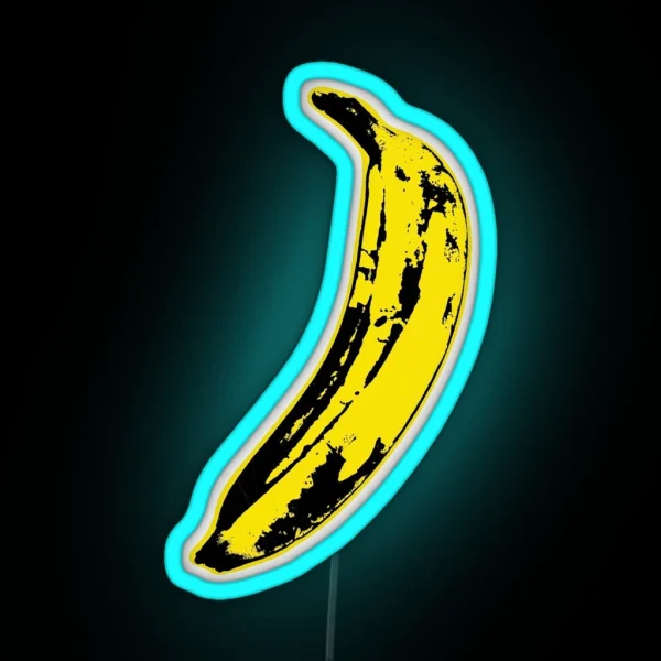 Andy Warhol Banana The Velvet Underground Led RGB Neon Sign