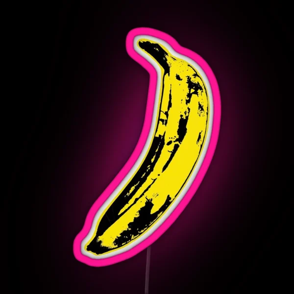 Andy Warhol Banana The Velvet Underground Led RGB Neon Sign