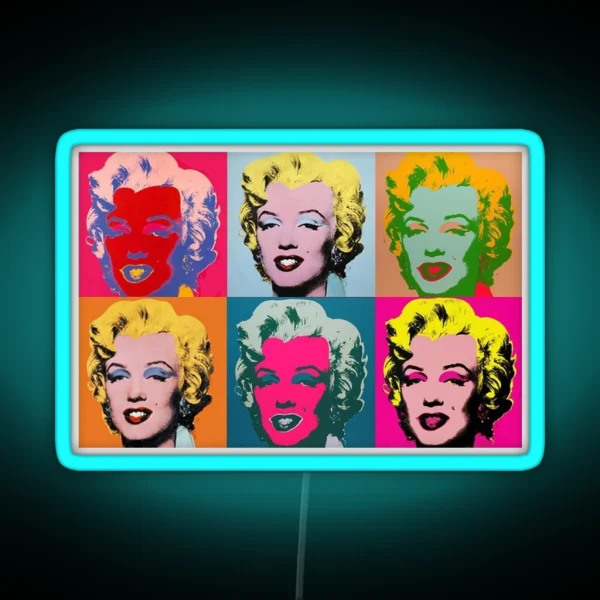 Andy Warhol Marilyn Monroe RGB Neon Sign