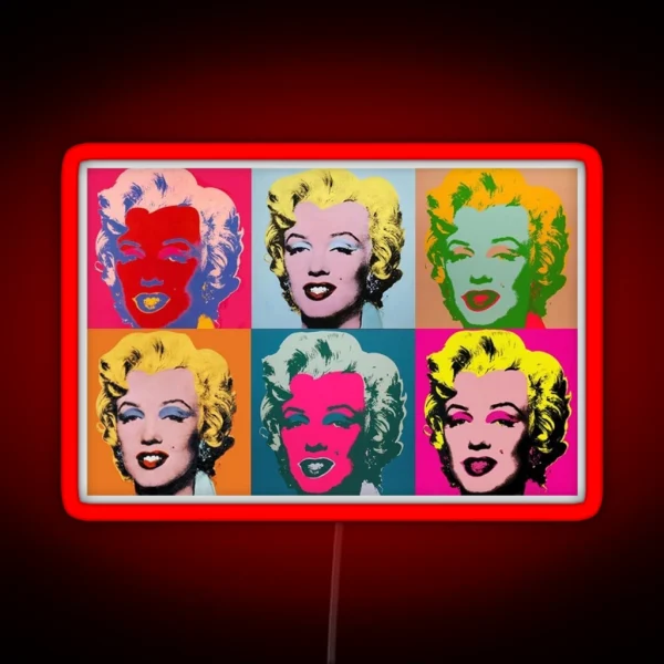 Andy Warhol Marilyn Monroe RGB Neon Sign