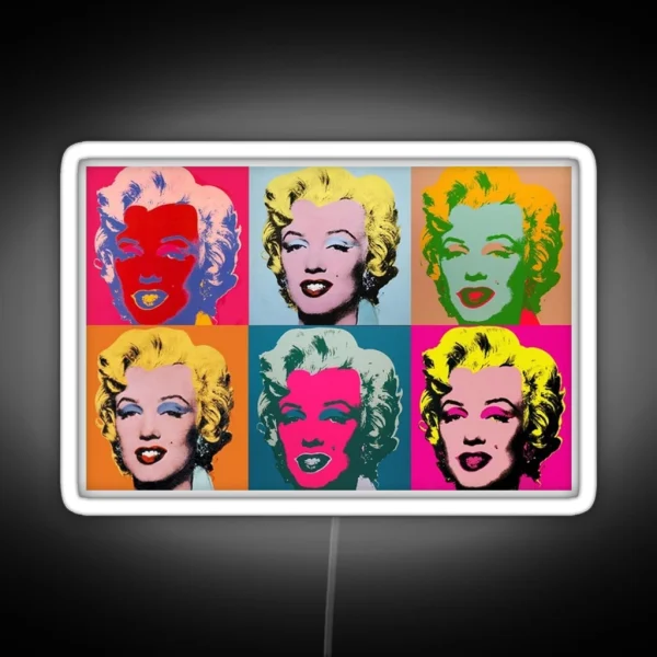 Andy Warhol Marilyn Monroe RGB Neon Sign