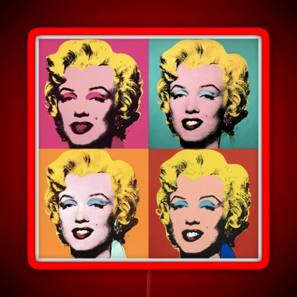Andy Warhol Marilyn RGB Neon Sign