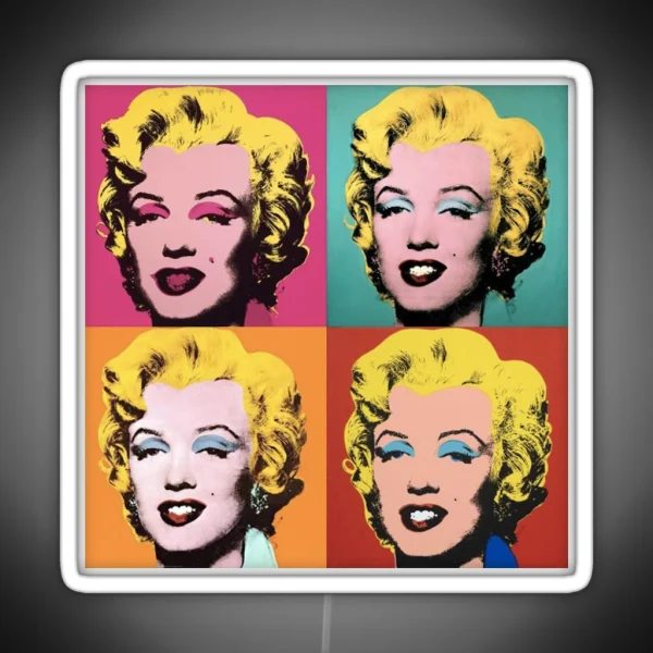 Andy Warhol Marilyn RGB Neon Sign
